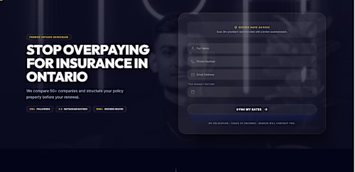 Insurance Brokerage Landing Page & Lead Generation Platform
