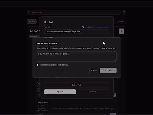 TUDU - SMART Task Creation With Prisma ORM & PostgreSQL