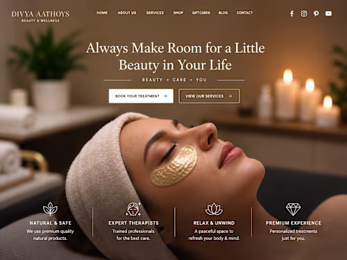 Luxury Salon Website Design &