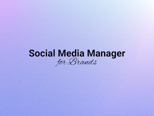 Social media management for Brands