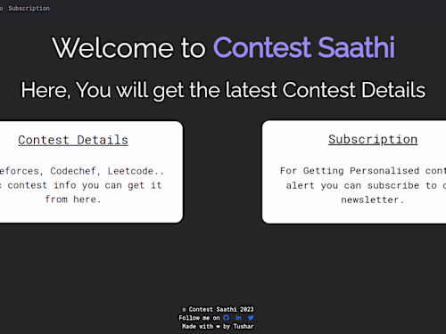Contest Saathi