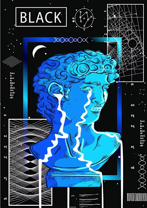 Astronomical illustration poster design (STAR)
