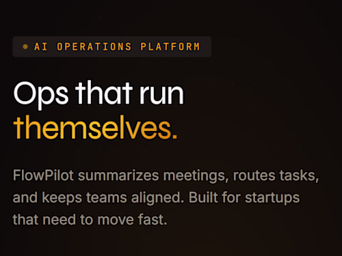 Built a full SaaS product