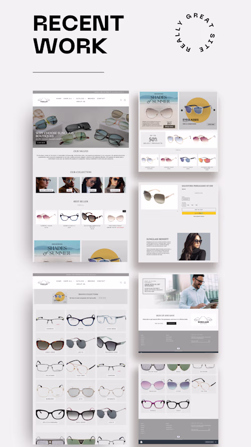 Shopify Store Design for past
