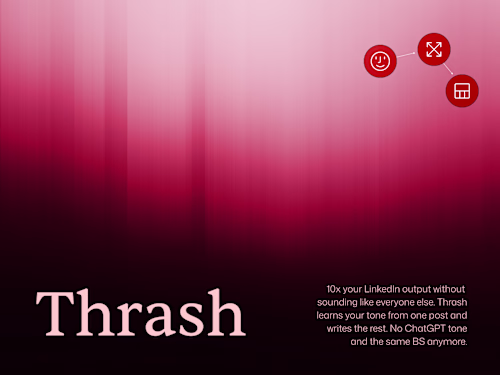 Thrash - hero section redesign in Figma