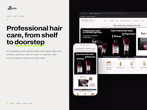 Hair Care Store on WooCommerce, Courier Built In