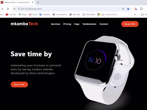 mkambaTech landing page - YouTube