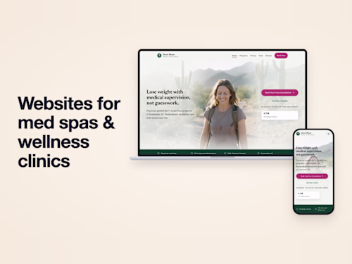Concept website for a medical