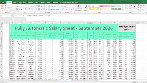 An automated Excel Payroll &