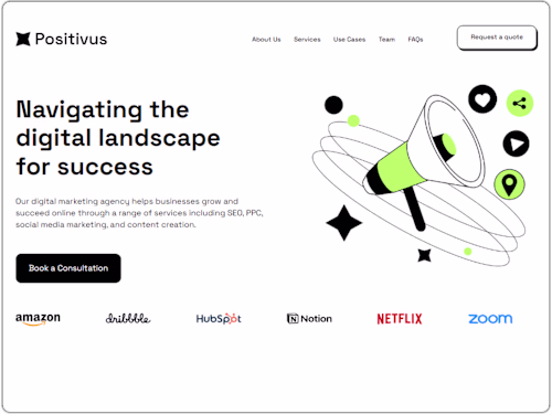 Marketing Agency Landing Page Webflow Development