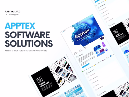Website Design for Tech Service Provider APPTEX :: Behance