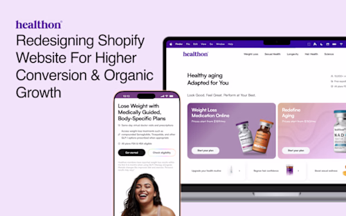 Healthon partnered for a Shopify