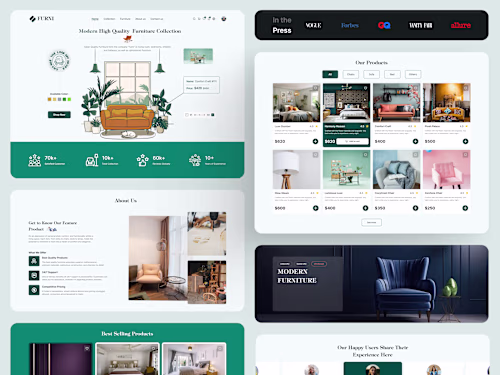 Innovative Furniture UI Design: Minimal, Modern, Durable