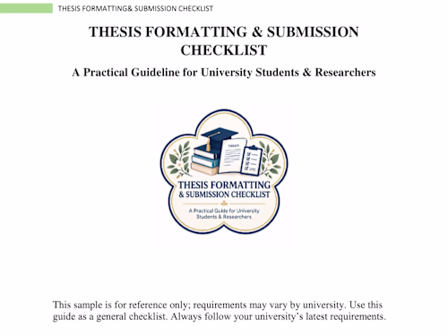 Created a practical Academic Document