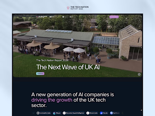 Tech Nation Annual Report Digital Experience