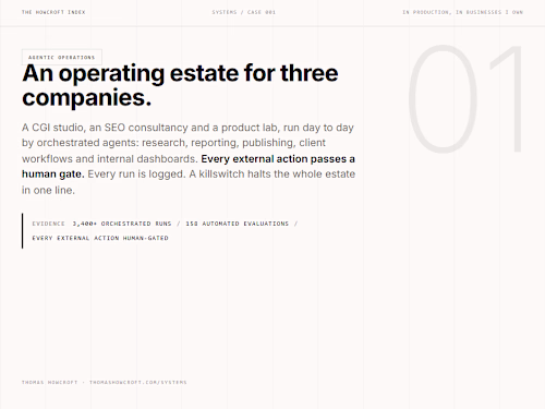 An operating estate for three companies