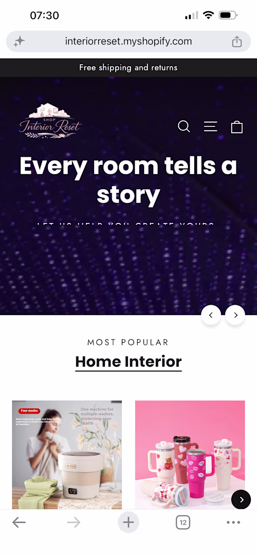 Shopify store design