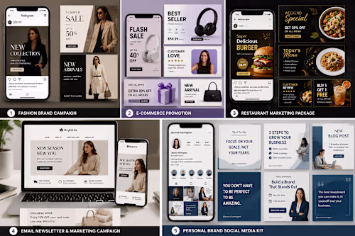 A multi-industry Canva design portfolio