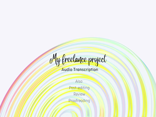 Freelance Transcriptions