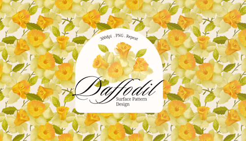 Daffodil Surface Pattern Design