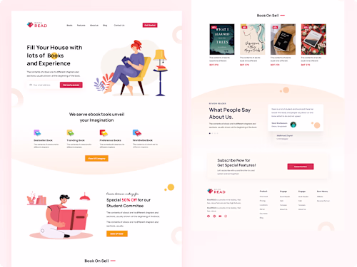 Online Book Reader Website