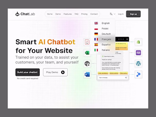 Redesign of Chatlab website