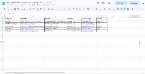 Lead List 