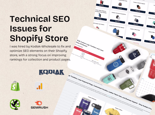 Fix Technical SEO Issues for Shopify Store