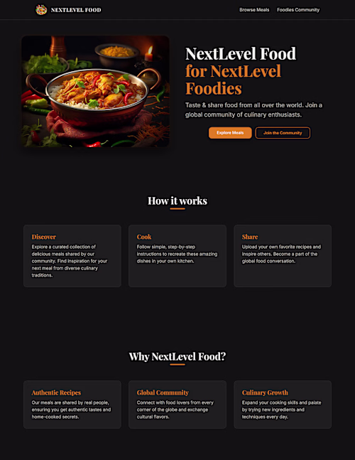 A modern food-sharing platform built