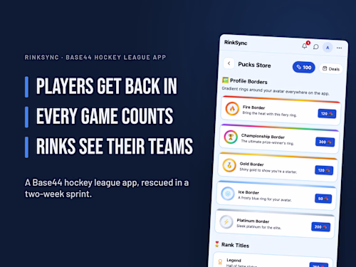 RinkSync: A Hockey League App Players Can Get Into Again