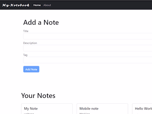 My-Notebook - Your Notes secured in the cloud.