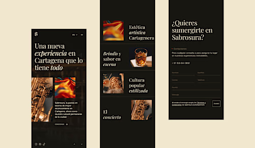 Sabrosura - Landing page