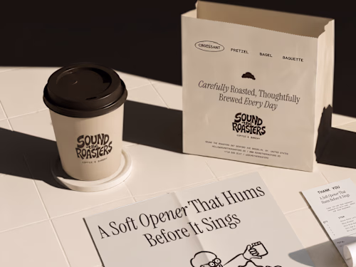Sound The Roasters - Coffee and Bakery Brand Identity