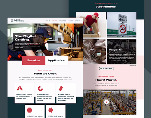 SuperPrecision Website Design | UI/UX Case Study on Behance