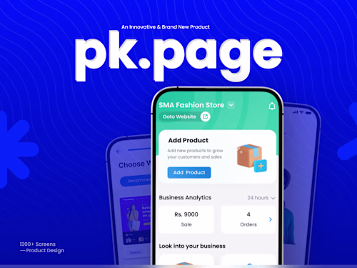 pk.page — UI/UX & Product Design