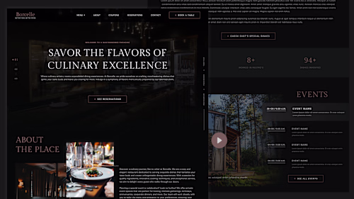 Premium Restaurant Website Revamp