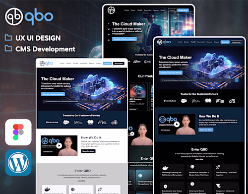 Cloud Computing Website UI/UX Design & CMS Development