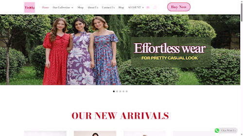 Tinkly Fashion E-Commerce Website.