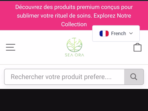 Seaora Product Page Development