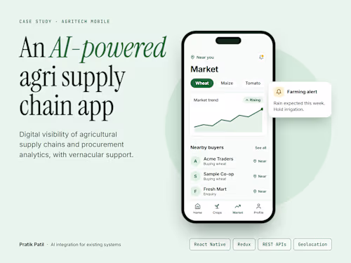 AgSpeak Mobile App: Agriculture Supply Chain Visibility
