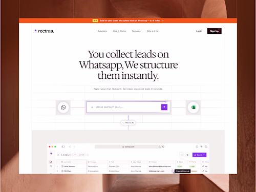 Rectraa SaaS Marketing Website Design