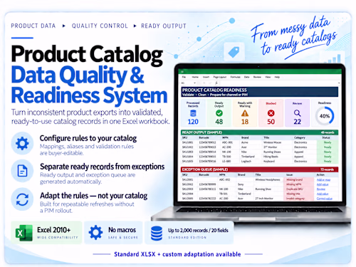 Product Catalog Data Quality & Readiness System
