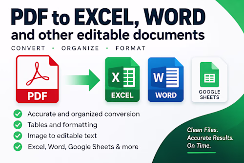 PDF to Excel & Word