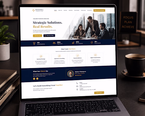 Designed a modern and responsive