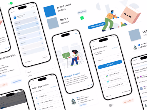 Mobile App design for Asset Management 
