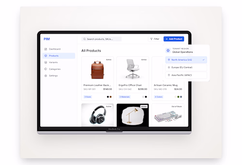 Product data scattered across spreadsheets,