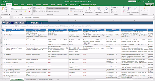 Built a structured B2B research