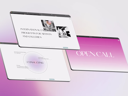 Web Design for a Cultural Agency