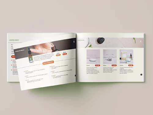 Designed a product catalogue for