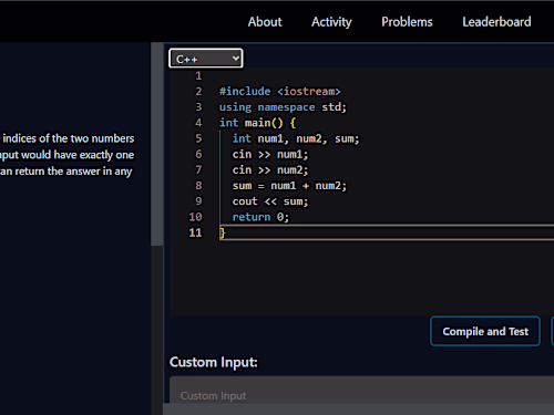 Coding Problems Platform